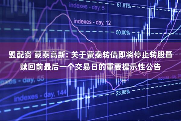 盟配资 蒙泰高新: 关于蒙泰转债即将停止转股暨赎回前最后一个交易日的重要提示性公告